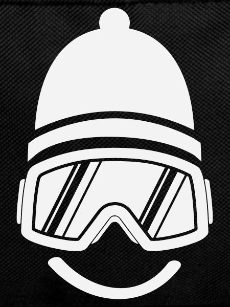 Smileface Ski Goggles Silhouette