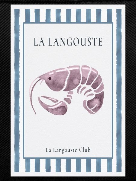 La Langouste French Spiny Lobster Poster
