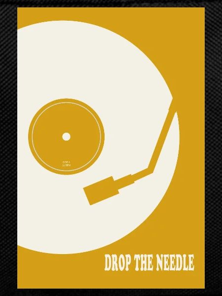Drop The Needle Turntable Poster