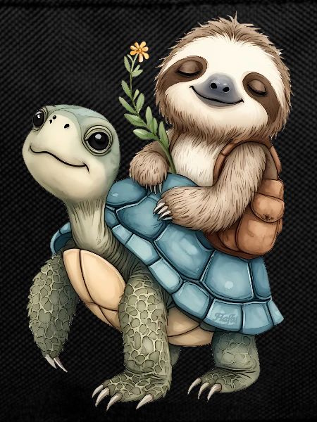 Sloth and Turtle on holiday 🦥🐢 (3)
