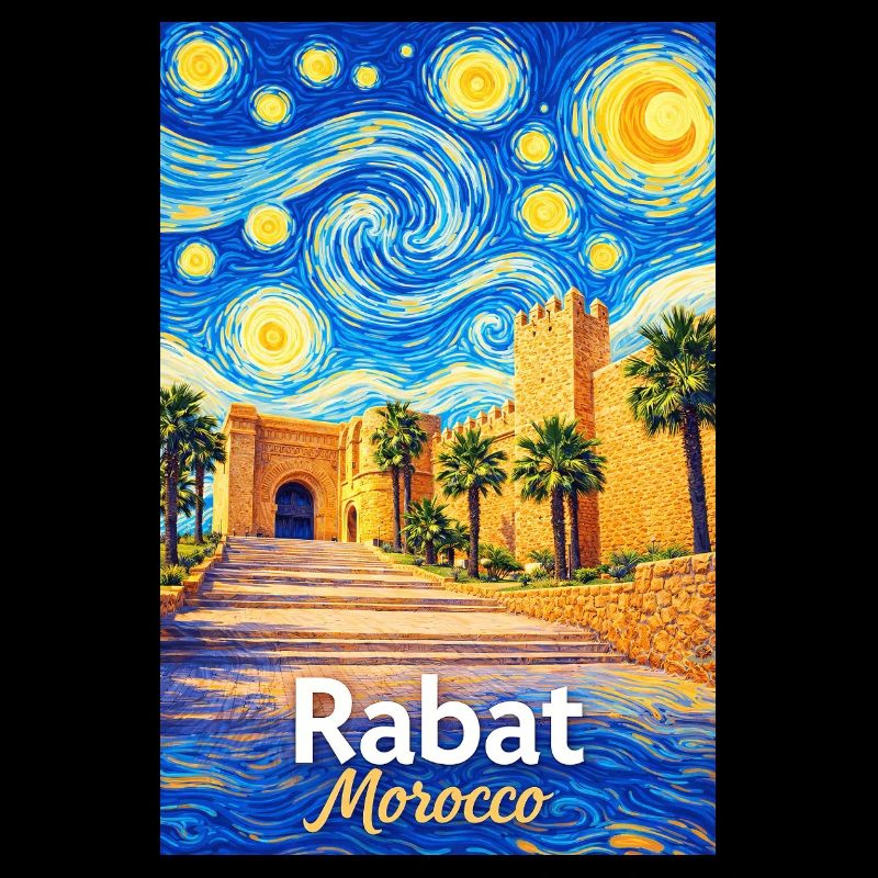 Rabat Morocco Starry Night