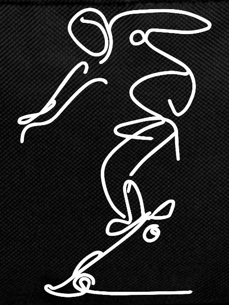 Skateboarder Zeichnung