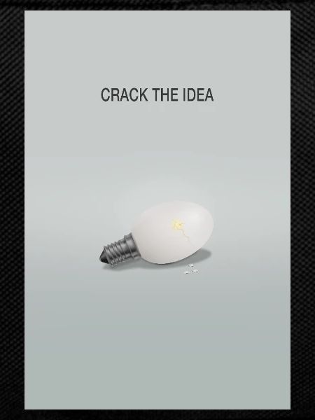 Crack The Idea Creative Thinking Poster