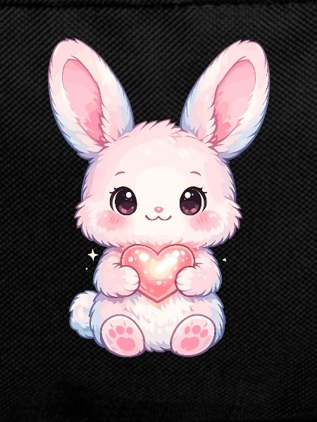 Delicate Rabbit with Heart Light