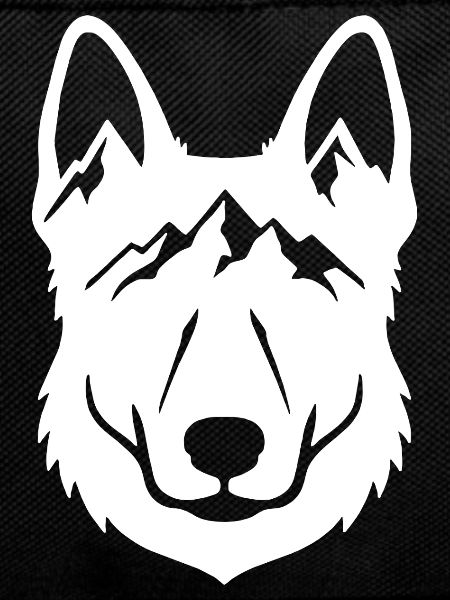 Mountain Wolf Line Kunst