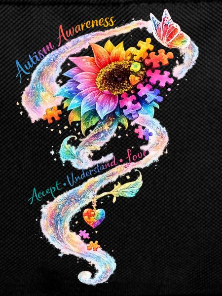 Autism Awareness Sunflower