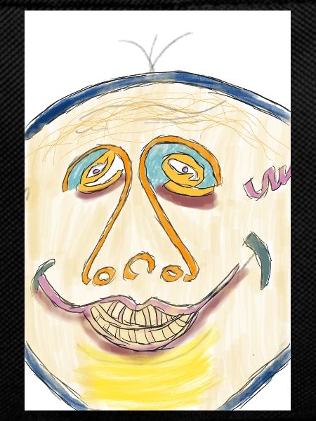 Fröhliches Farbgesicht Illustration