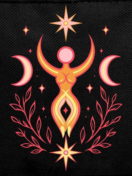 Litha Midsummer Goddess with Moons