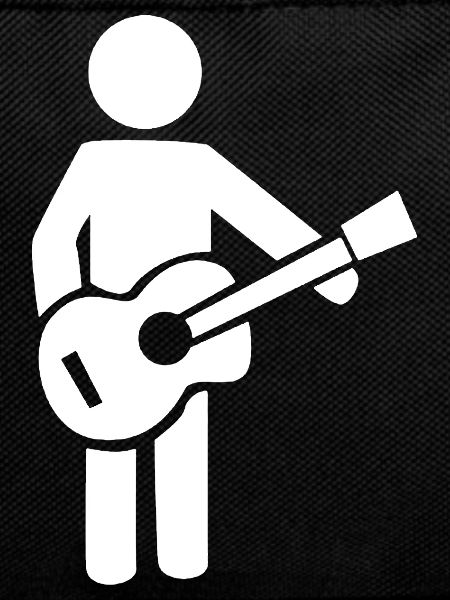 Guitarist Silhouette Music Design