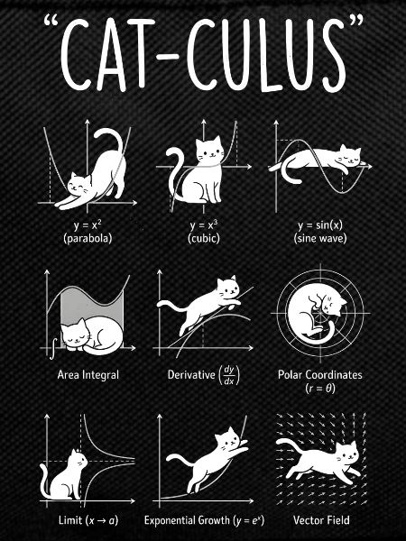 Cat-Culus : Le Guide Drôle Chat Mathématique