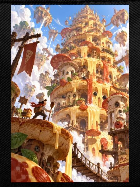 Käsegebundener Fantasieturm