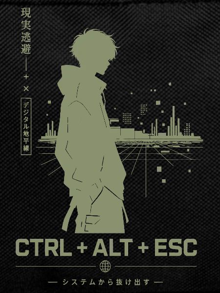 Ctrl+Alt+Esc Stadt-Silhouette