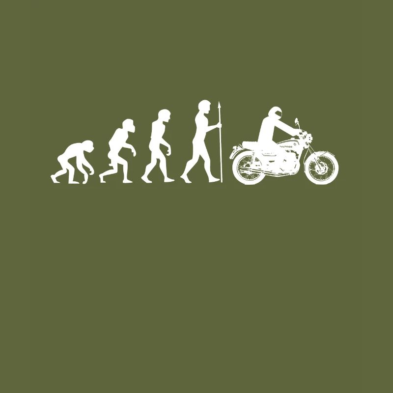 Evolution singe homme moto motard idée cadeau