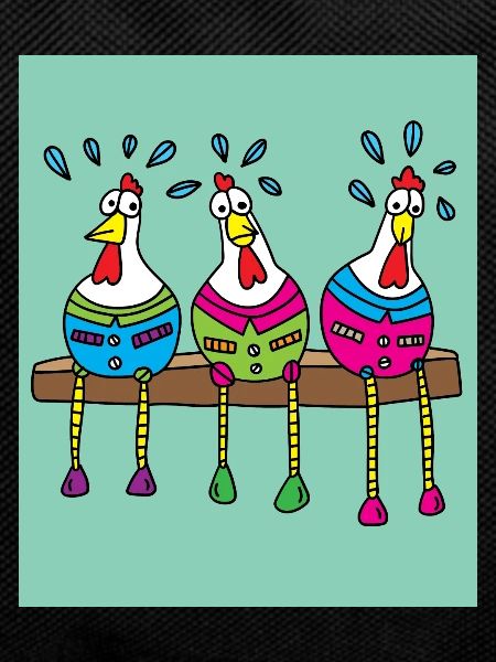 Crazy chickens funny chicken