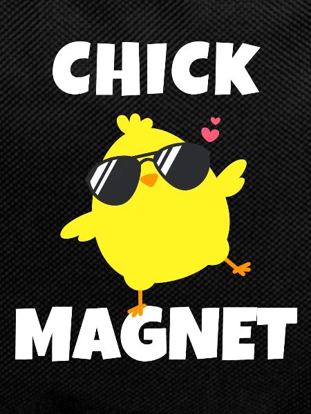 Chick Magnet Cool Chick Cartoon