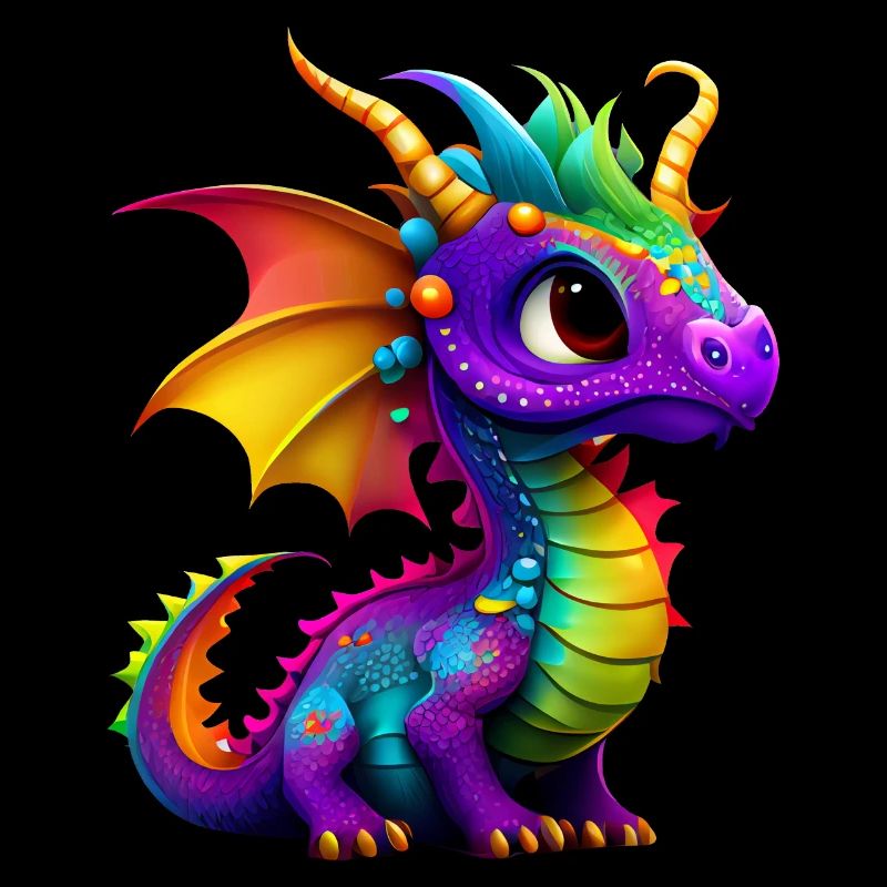 Süßer kleiner Drache