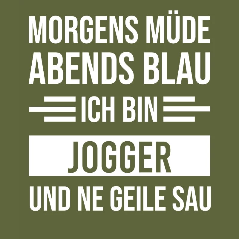 Morgens Müde Abends Blau Jogger