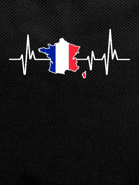 Heartbeat Design French Flag France