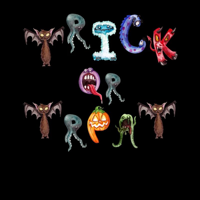 Süßes oder Saures Halloween kleine Ungeheuer