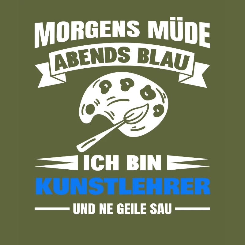 Morgens Müde Abends Blau Kunstlehrer