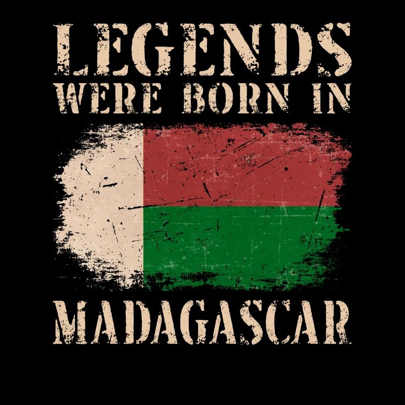 Vintage Design Malagasy Flag Madagascar
