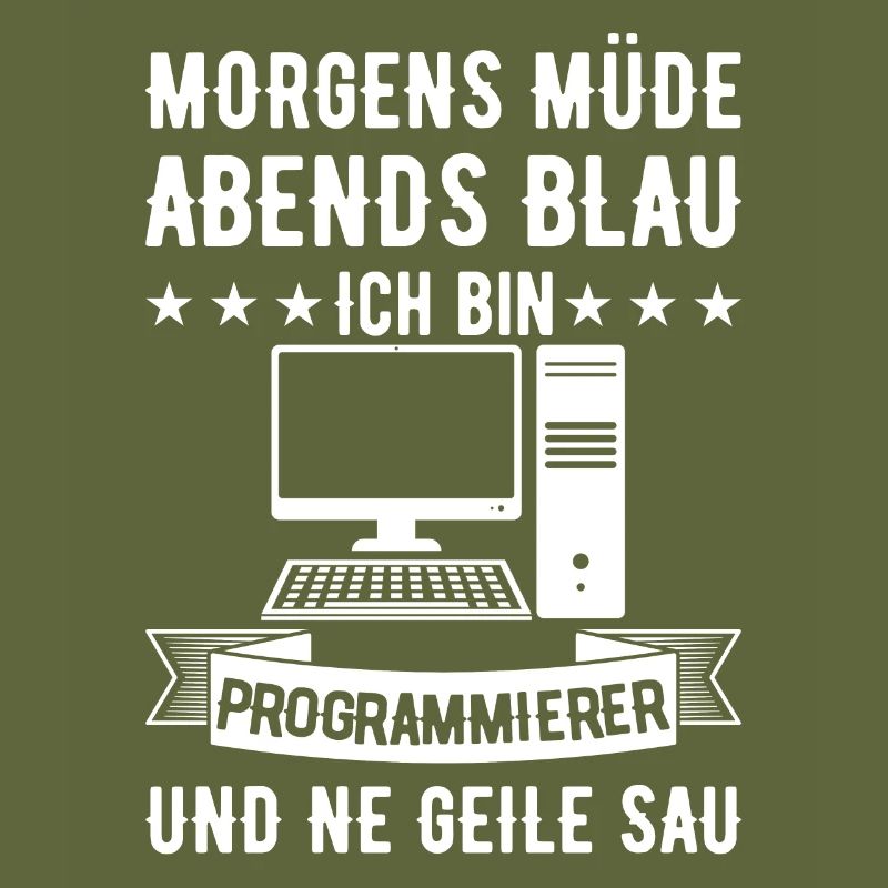 Morgens Müde Abends Blau Programmierer