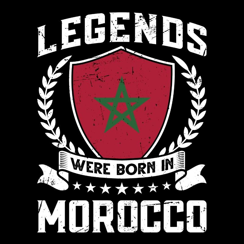 Vintage Design Drapeau Marocain Maroc