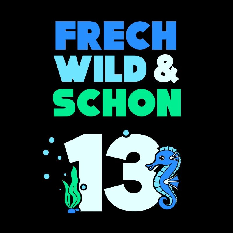 13 Jahre Geburtstag Junge Mädchen Seepferd