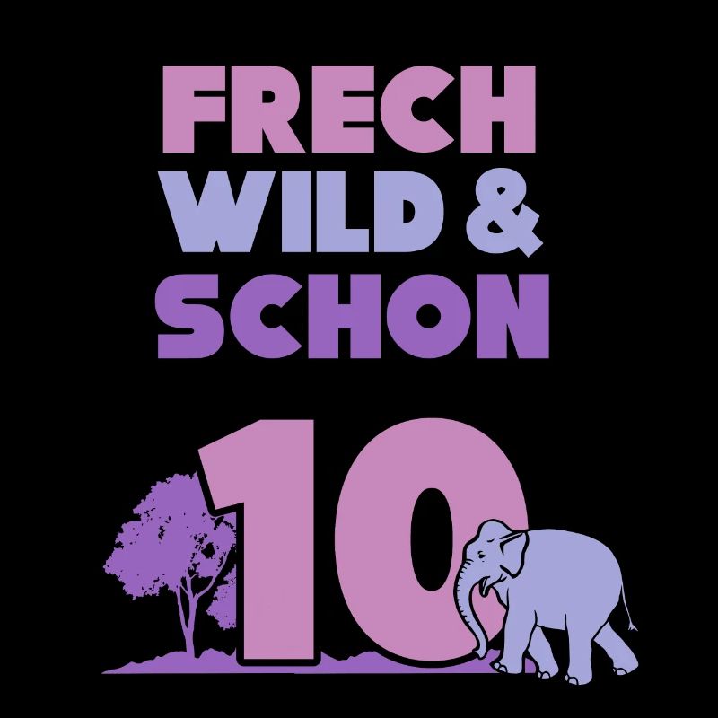 10 Jahre Geburtstag Junge Mädchen Elefant