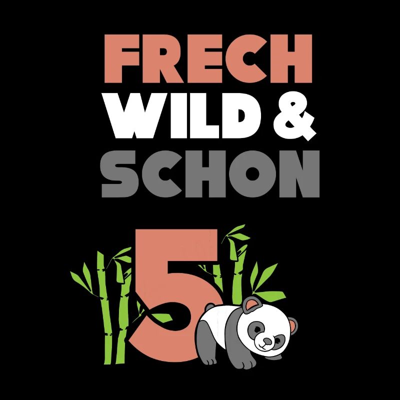 5 Jahre Geburtstag Junge Mädchen Panda