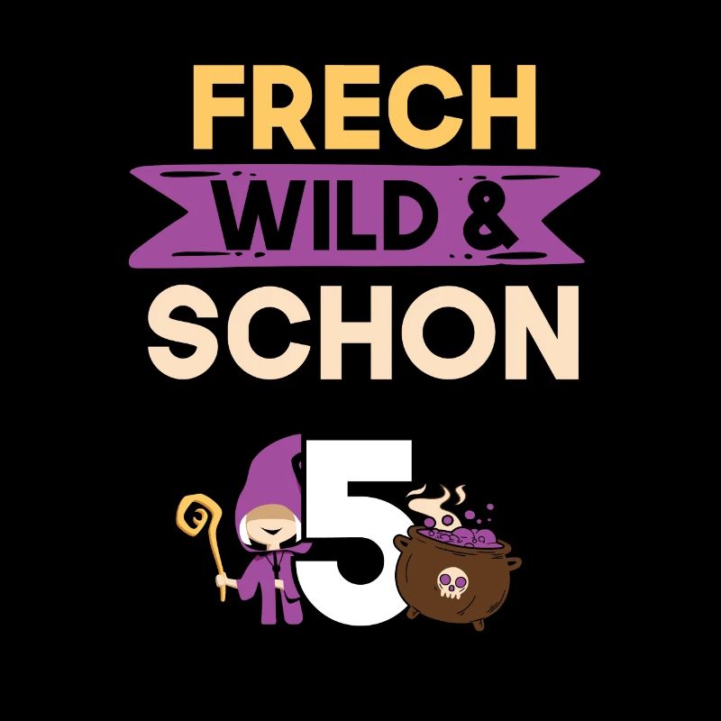 5 Jahre Geburtstag Junge Mädchen Halloween Hexe