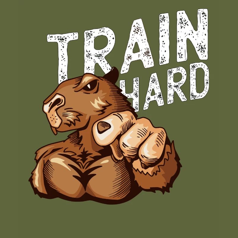 Trainiere Hart Otter Workout Bodybuilder Trainer