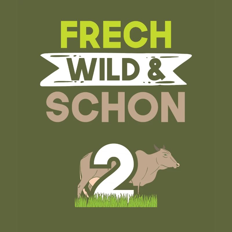 2 Jahre Geburtstag Junge Mädchen Kuh