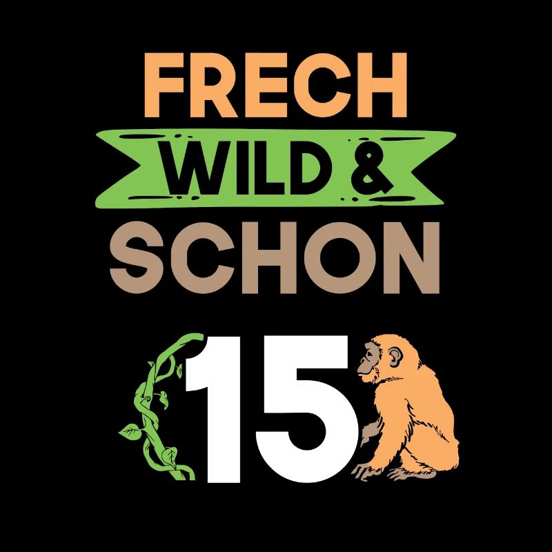 15 Jahre Geburtstag Junge Mädchen Affe