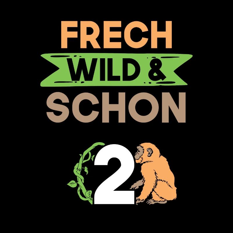 2 Jahre Geburtstag Junge Mädchen Affe