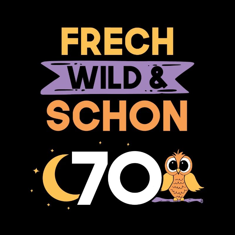 Geschenk 70 Jahre Geburtstag Eule