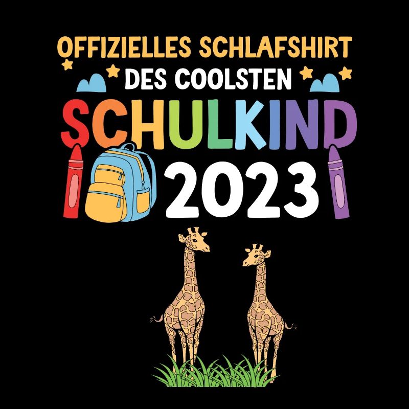 Giraffe Schulanfang Schulkind 2023