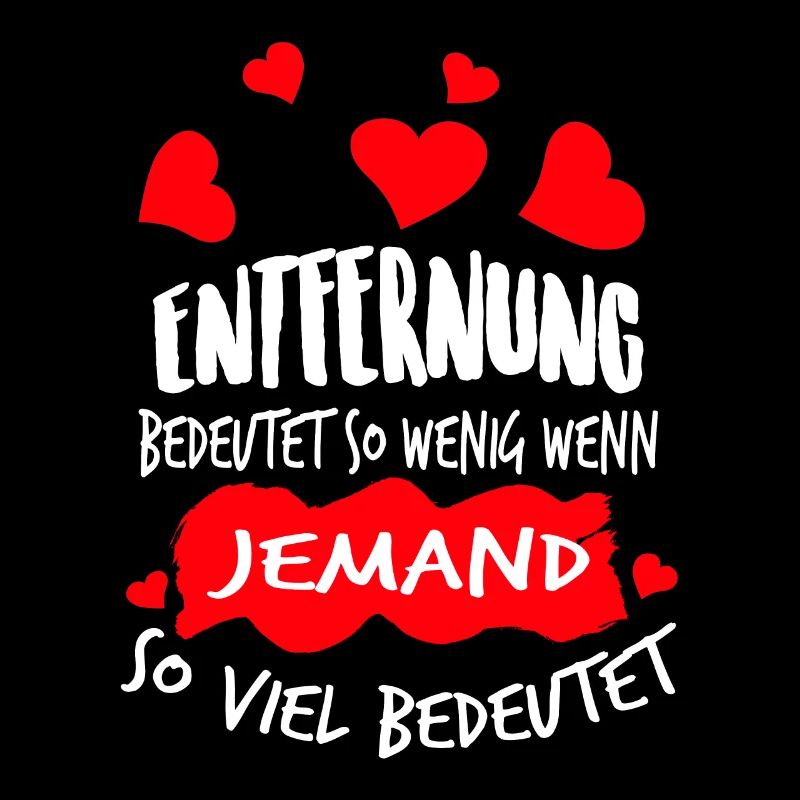 Entfernung bedeutet so wenig Valentinstag