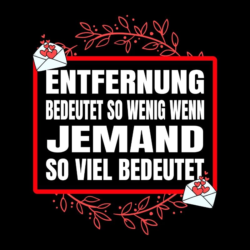 Entfernung bedeutet so wenig Valentinstag