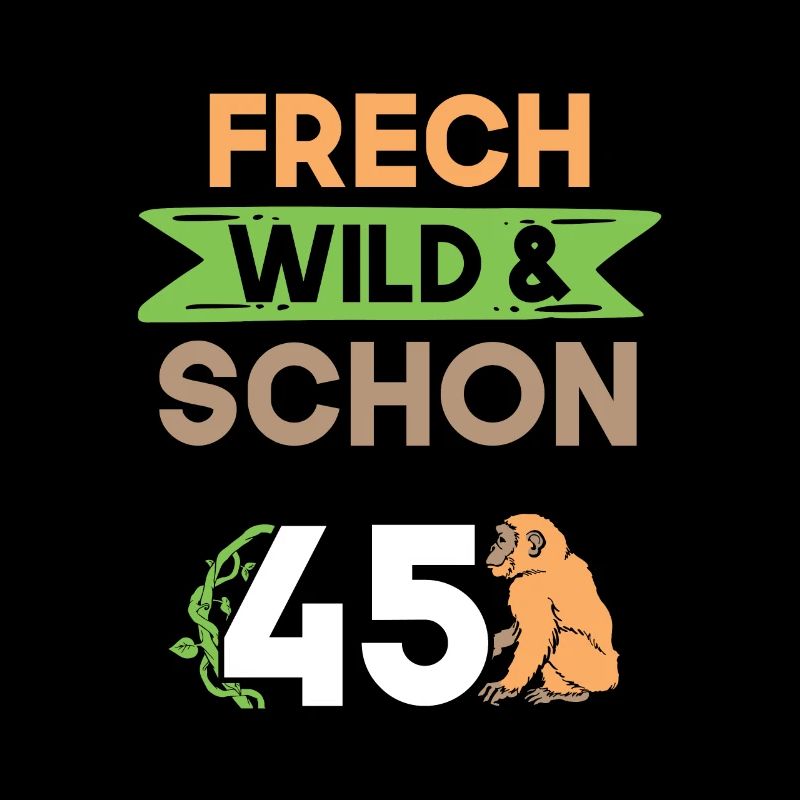 Geschenk 45 Jahre Geburtstag Affe