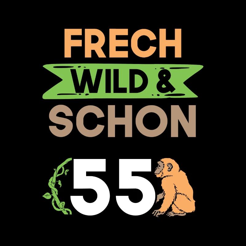 Geschenk 55 Jahre Geburtstag Affe