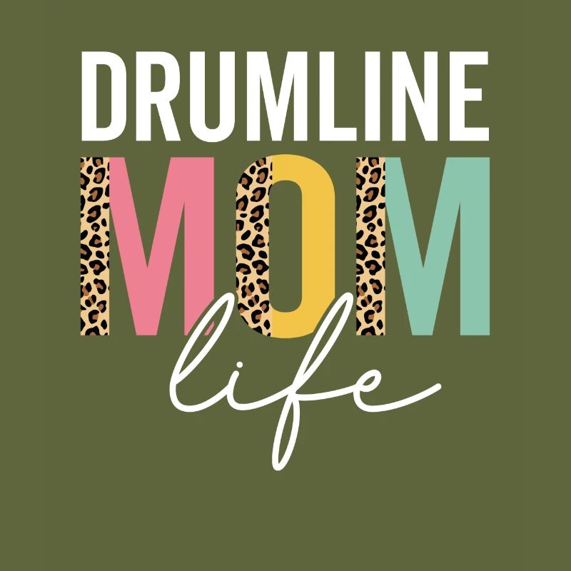 Drumline Mama Leben Lustige Mama Leopard Drumline Mama