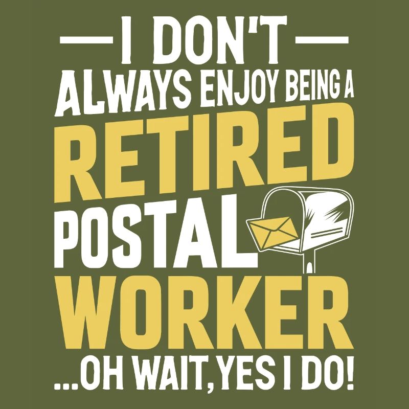 Retired Postal Worker Funny Post Office Postman