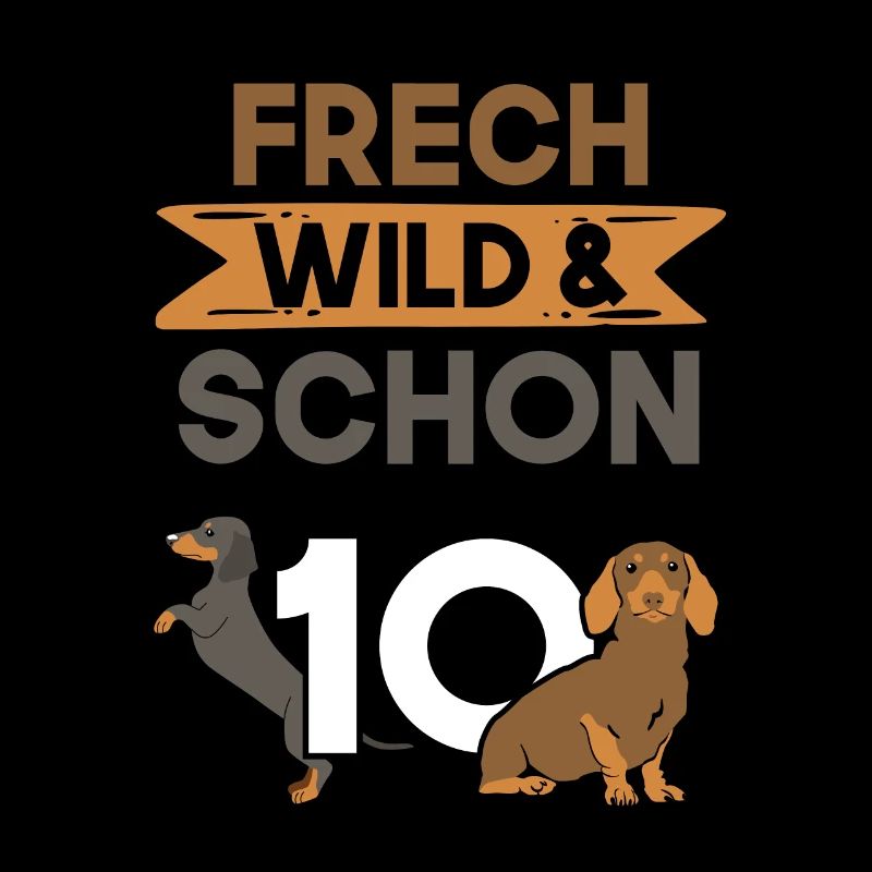 10 Jahre Geburtstag Junge Mädchen Dackel