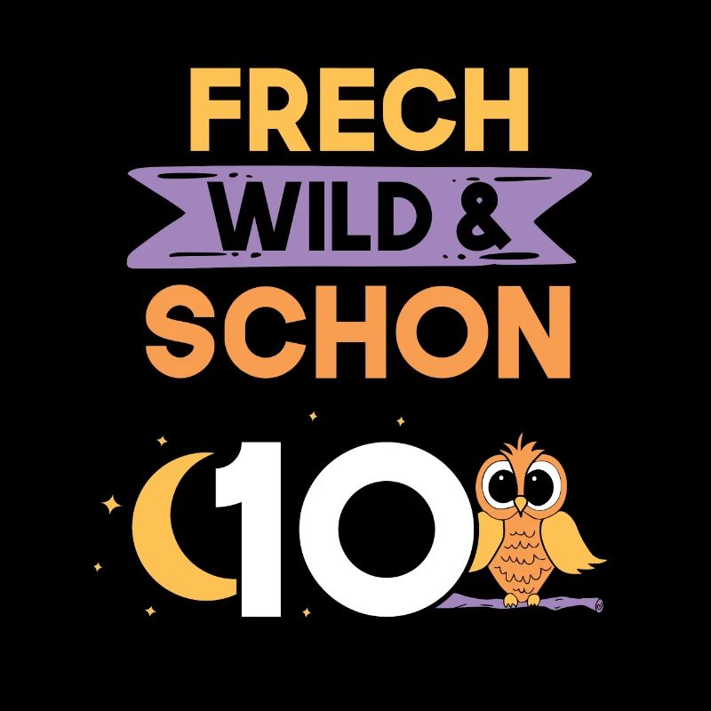 10 Jahre Geburtstag Junge Mädchen Eule