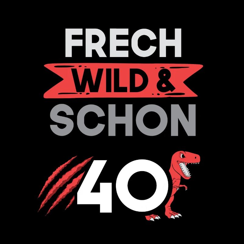 Geschenk 40 Jahre Geburtstag T Rex Dino