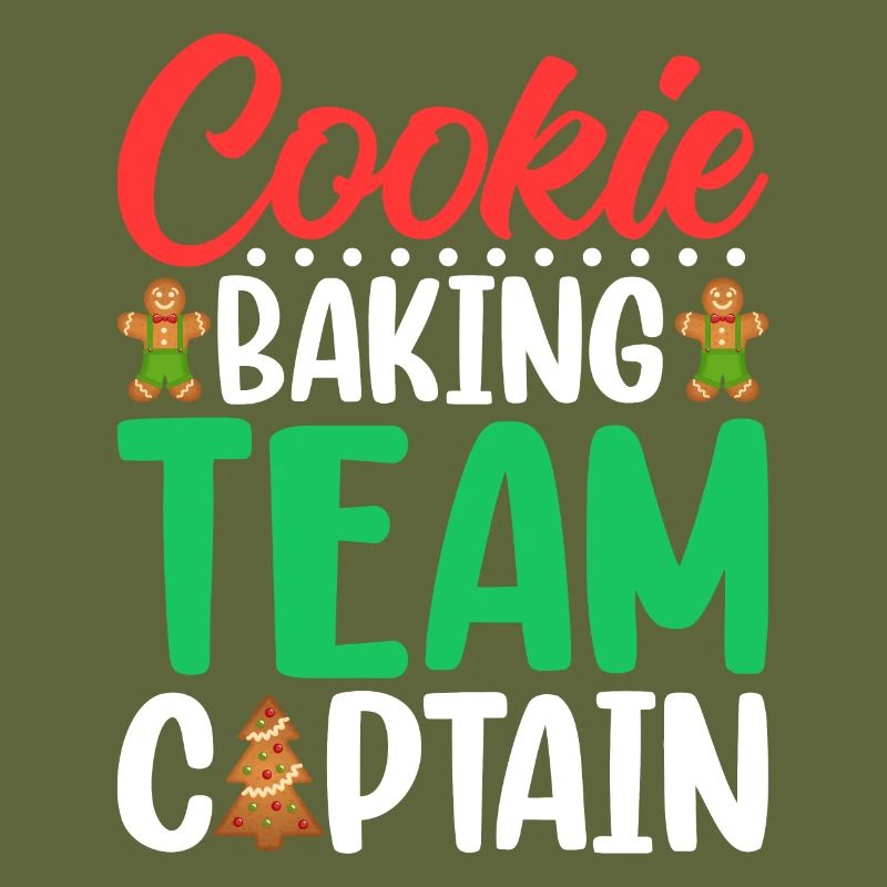 Cookie Baking Team Captain Gingerbread Christmas