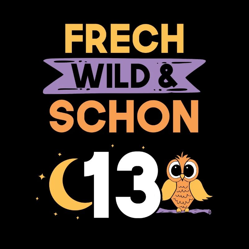 13 Jahre Geburtstag Junge Mädchen Eule