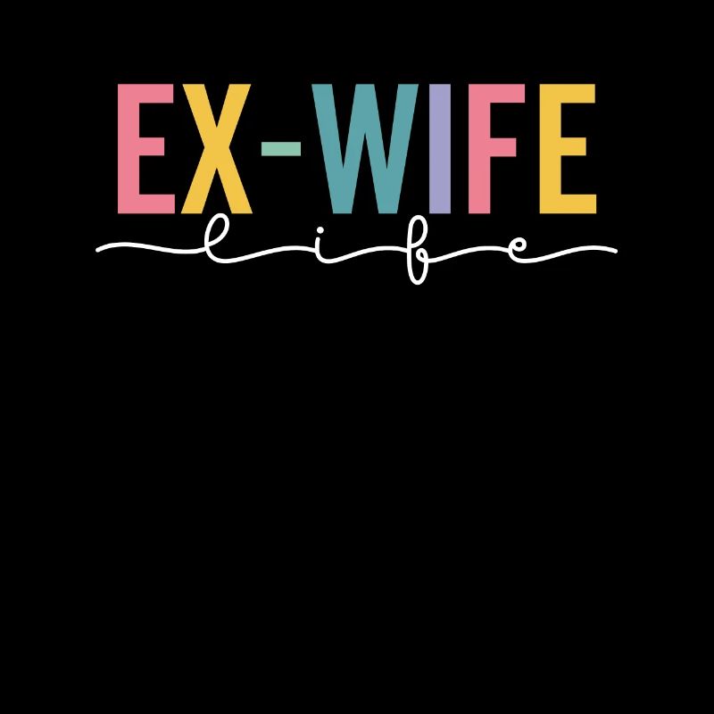Ex-Frau Ehe Ende Ehefrau Retro Groovy Lustig