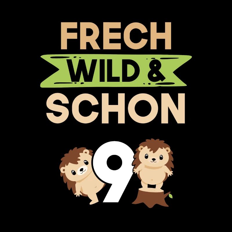 9 Jahre Geburtstag Junge Mädchen Igel